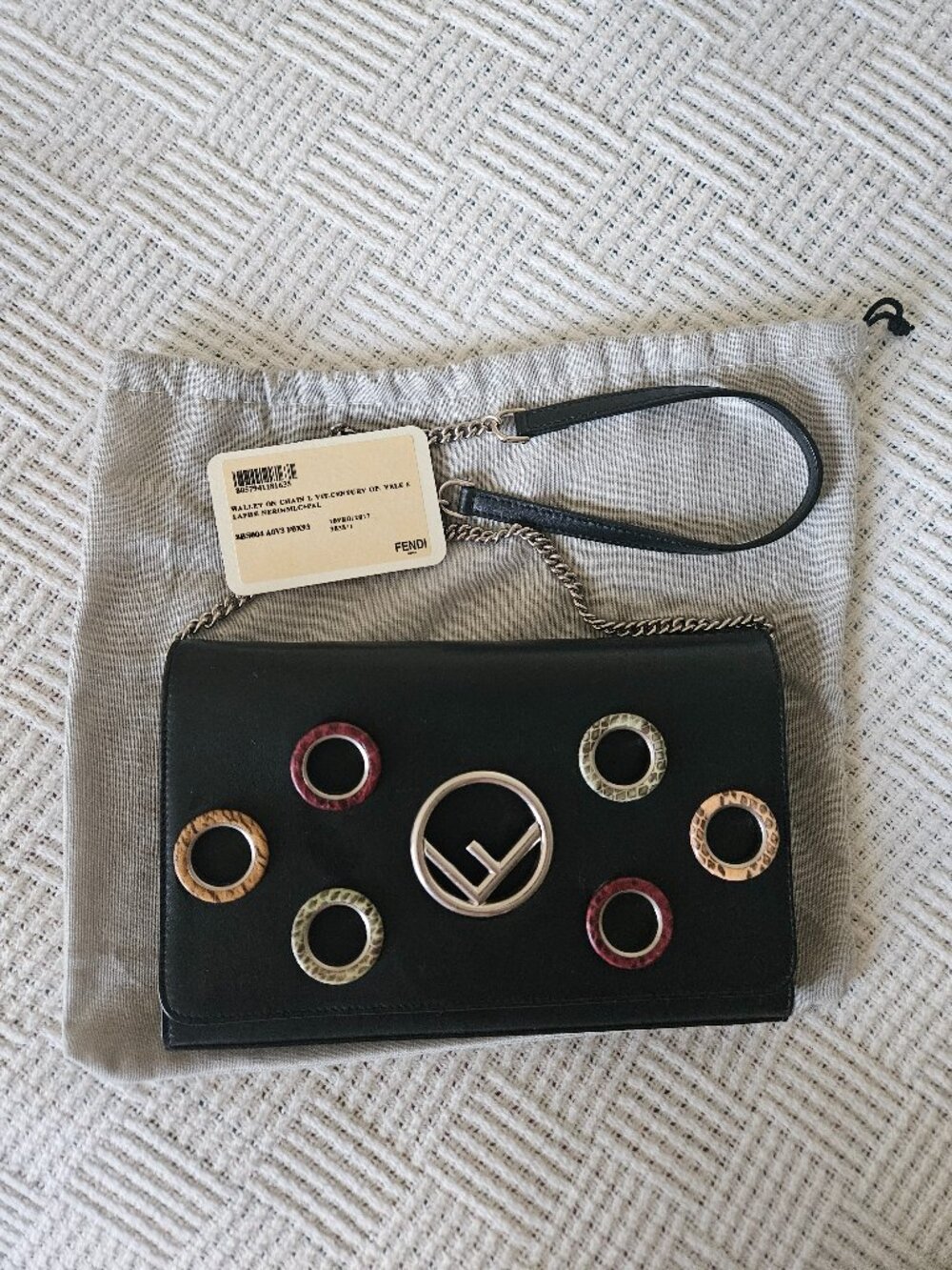 Fendi Wallet on the chain Black